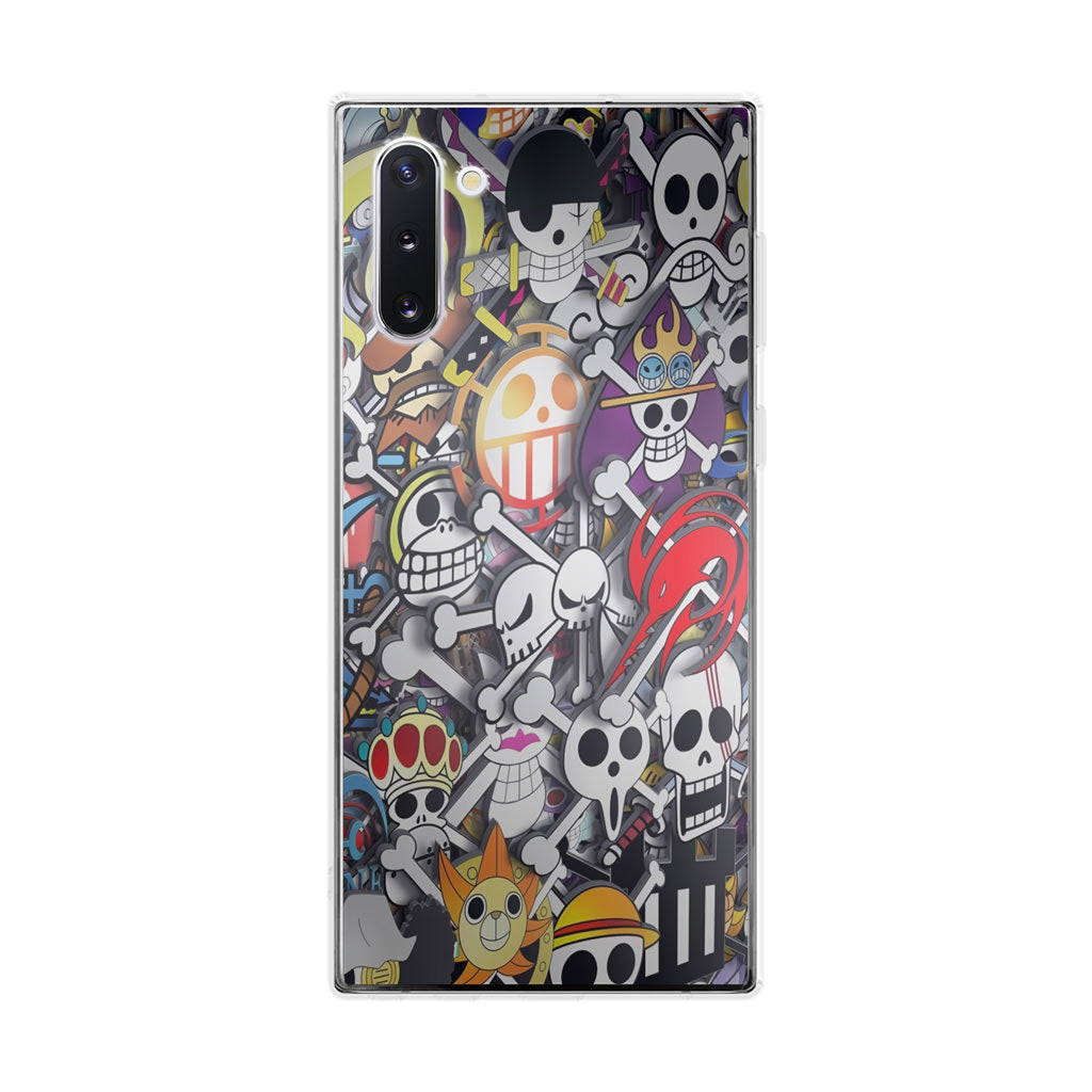 All Pirate Symbols One Piece Galaxy Note 10 Case
