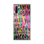 Rainbow Unicorn Quote Galaxy Note 10 Case