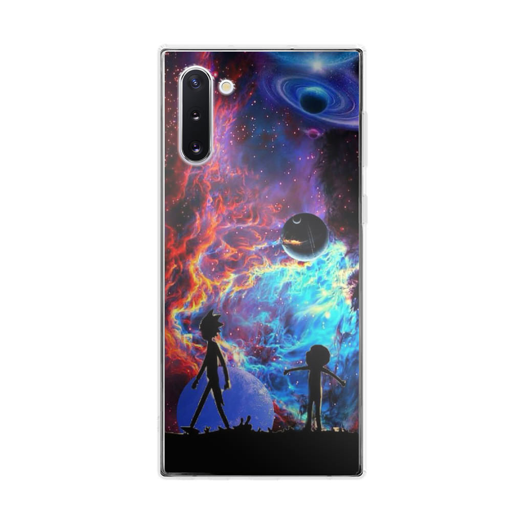 Rick And Morty Flat Galaxy Galaxy Note 10 Case