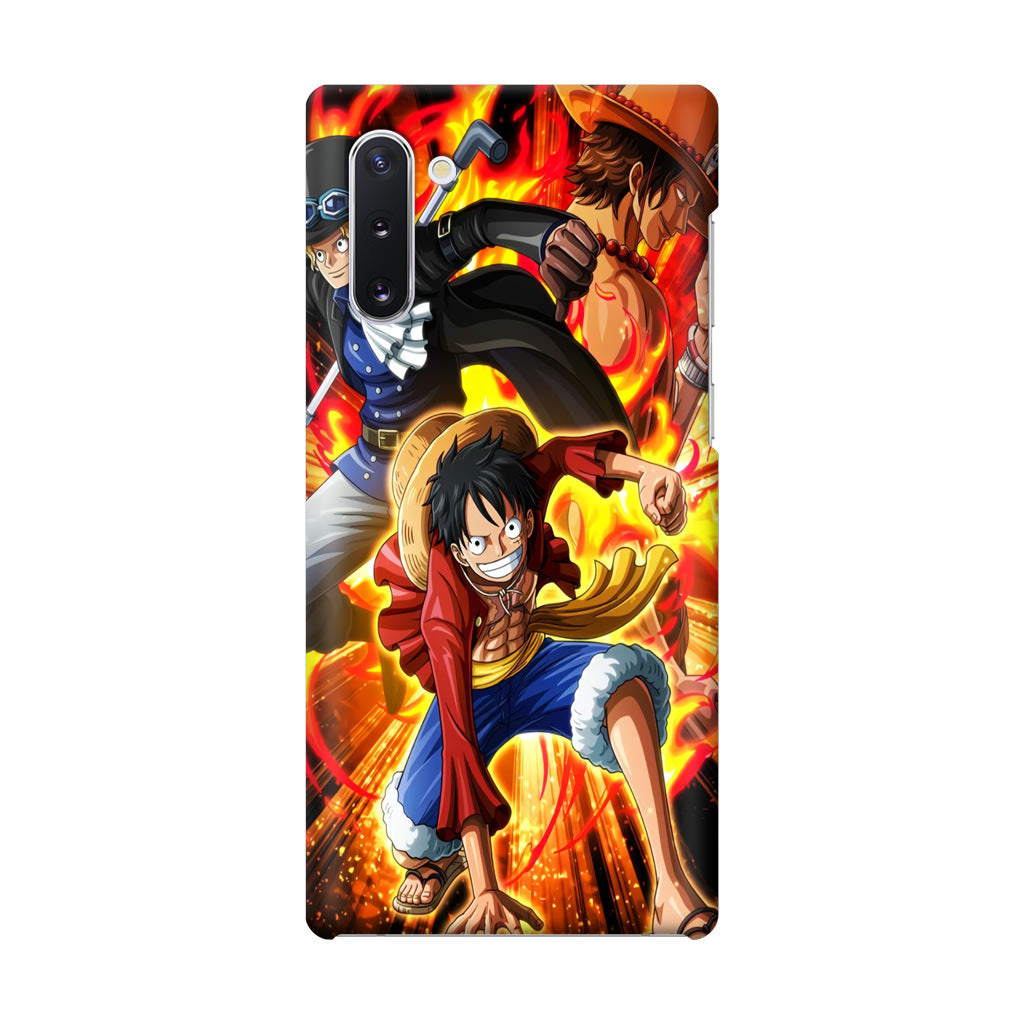 Ace Sabo Luffy Brotherhood Galaxy Note 10 Case