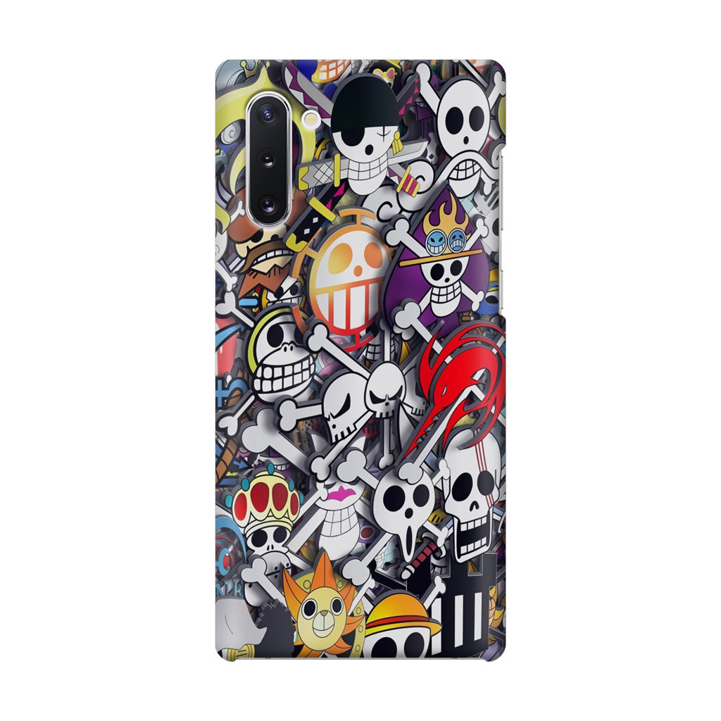All Pirate Symbols One Piece Galaxy Note 10 Case