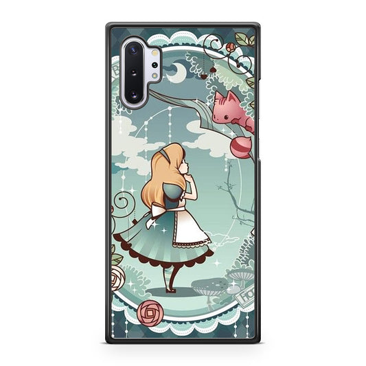 Alice And Cheshire Cat Poster Galaxy Note 10 Plus Case