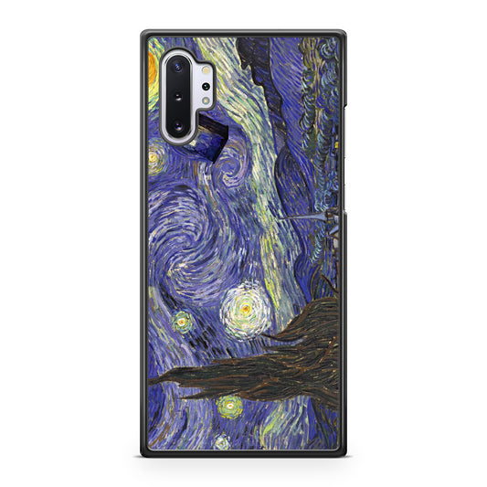Dr Who Tardis In Van Gogh Starry Night Galaxy Note 10 Plus Case