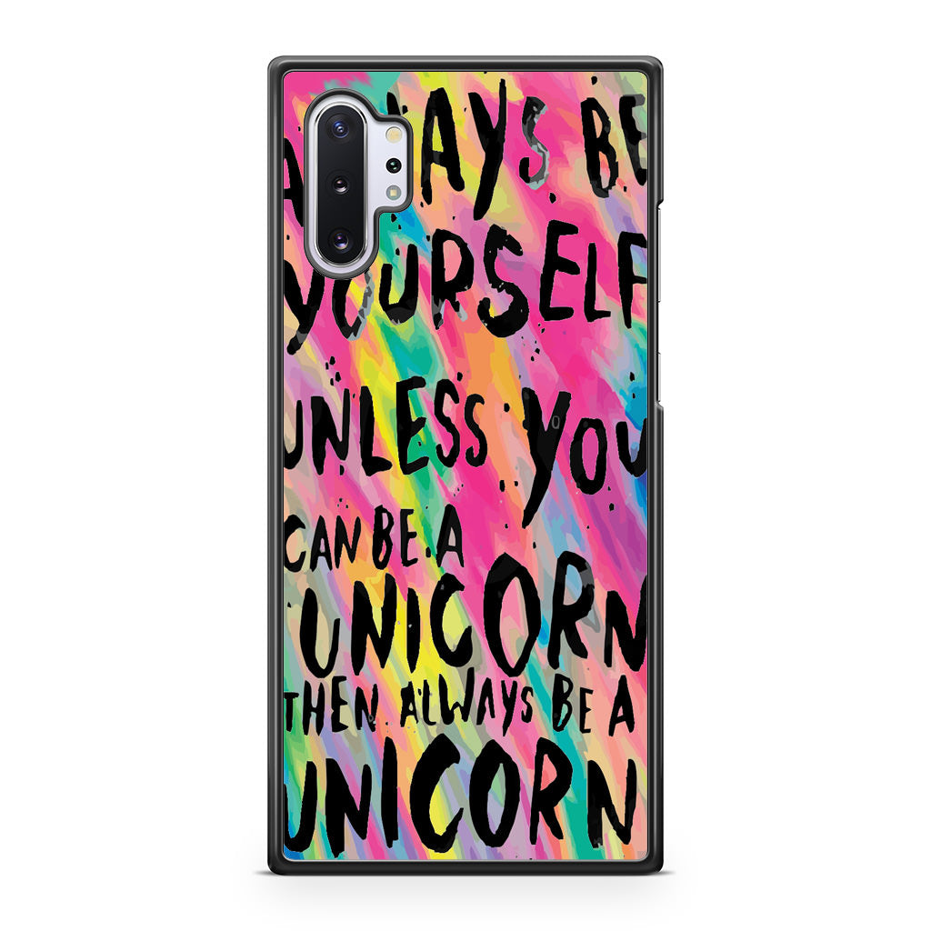 Rainbow Unicorn Quote Galaxy Note 10 Plus Case