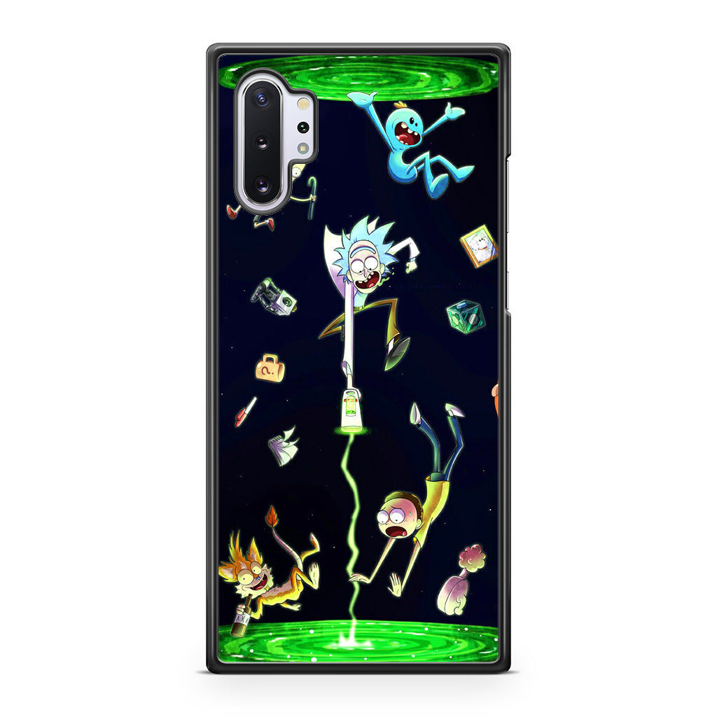 Rick And Morty Portal Fall Galaxy Note 10 Plus Case