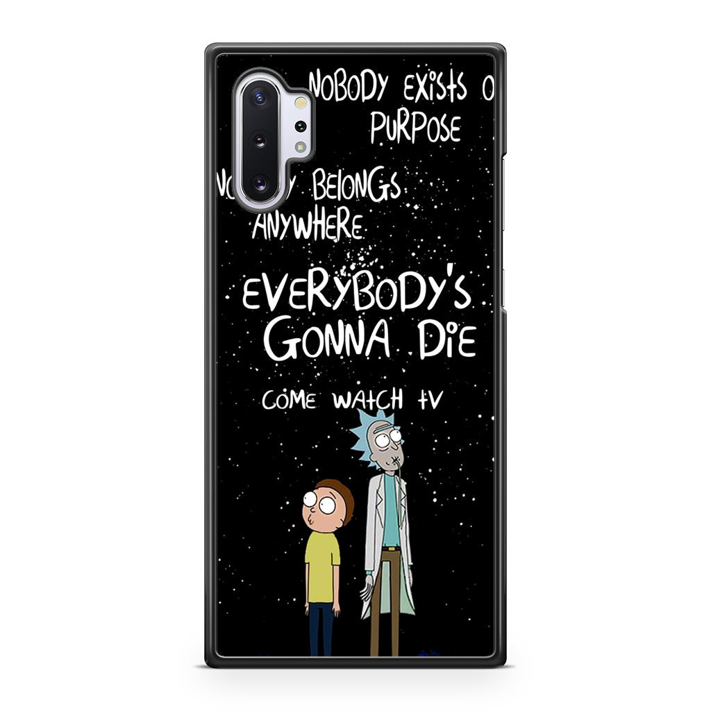 Rick And Morty Quotes Galaxy Note 10 Plus Case