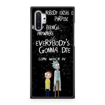Rick And Morty Quotes Galaxy Note 10 Plus Case