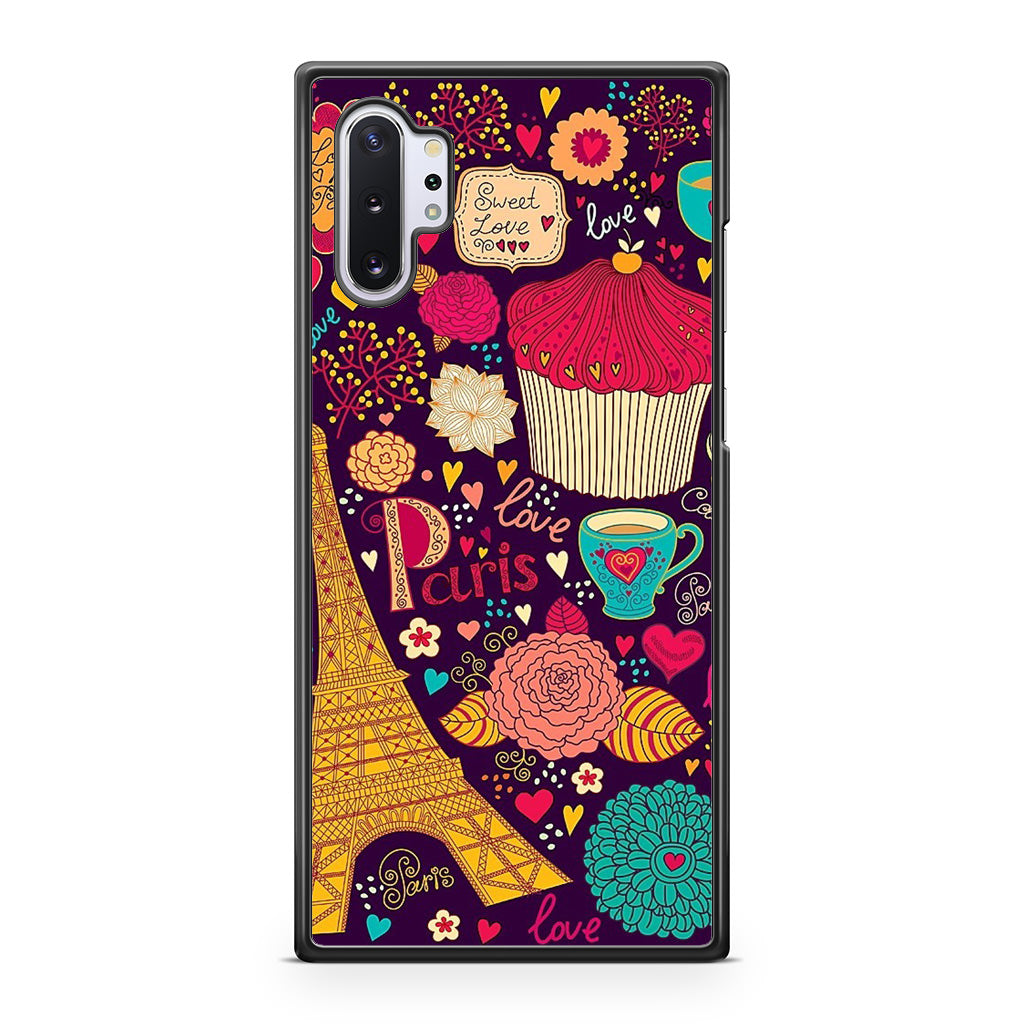 Vintage Love In Paris Galaxy Note 10 Plus Case