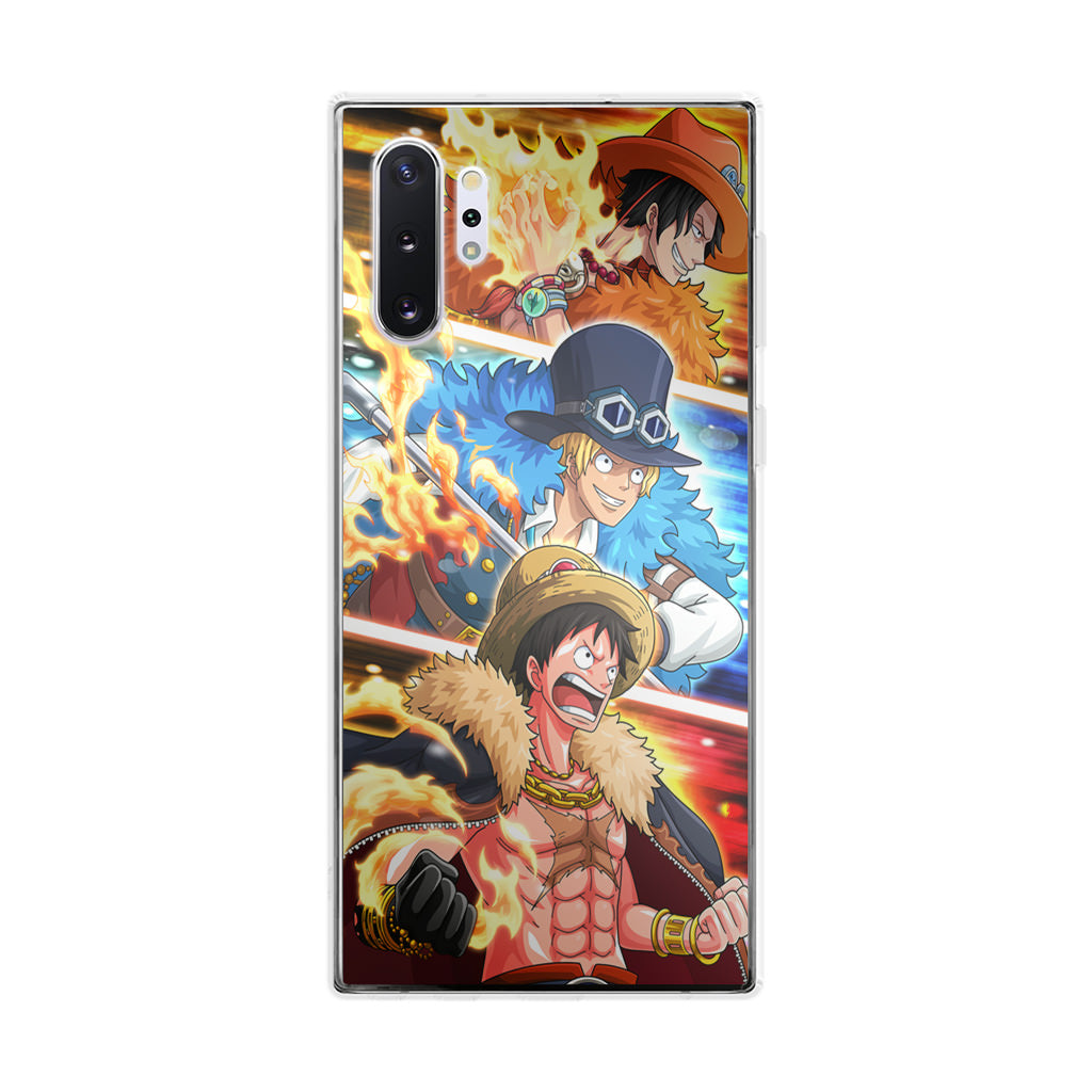 Ace Sabo Luffy Galaxy Note 10 Plus Case