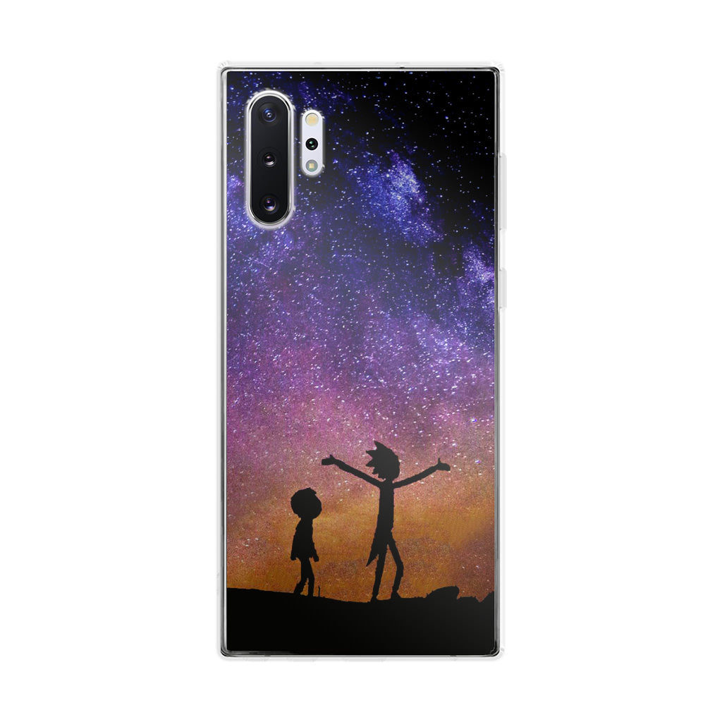 Rick And Morty Space Nebula Galaxy Note 10 Plus Case