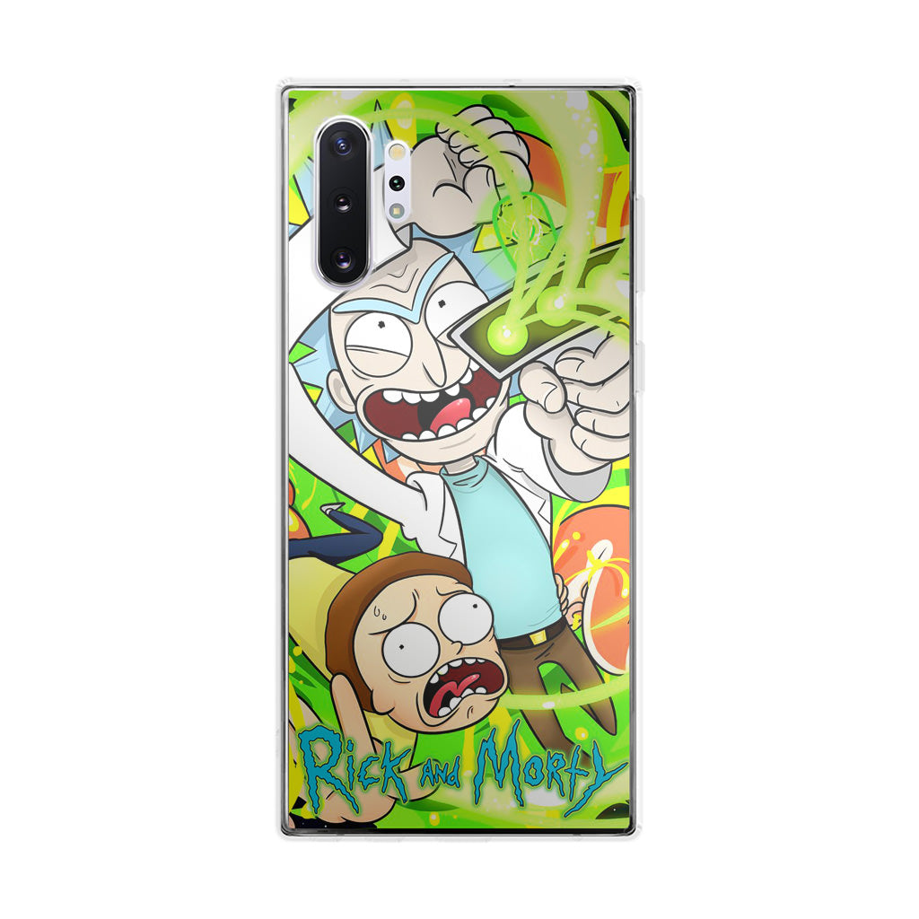 Rick And Morty Shoot Portal Gun Galaxy Note 10 Plus Case