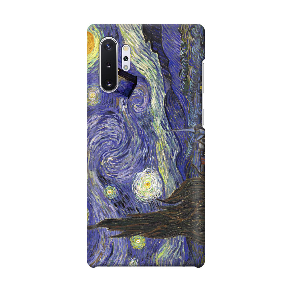 Dr Who Tardis In Van Gogh Starry Night Galaxy Note 10 Plus Case
