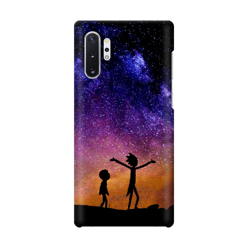 Rick And Morty Space Nebula Galaxy Note 10 Plus Case