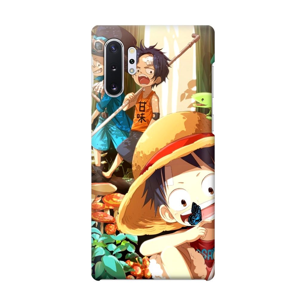 One Piece Little Sabo Ace Luffy Cute Galaxy Note 10 Plus Case
