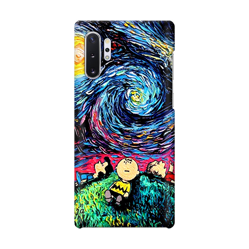 Peanuts At Starry Night Galaxy Note 10 Plus Case
