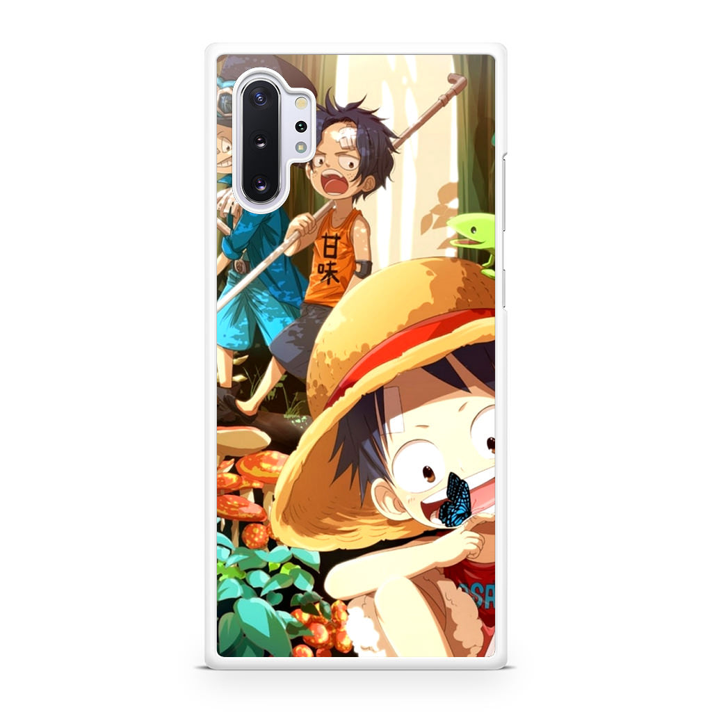 One Piece Little Sabo Ace Luffy Cute Galaxy Note 10 Plus Case