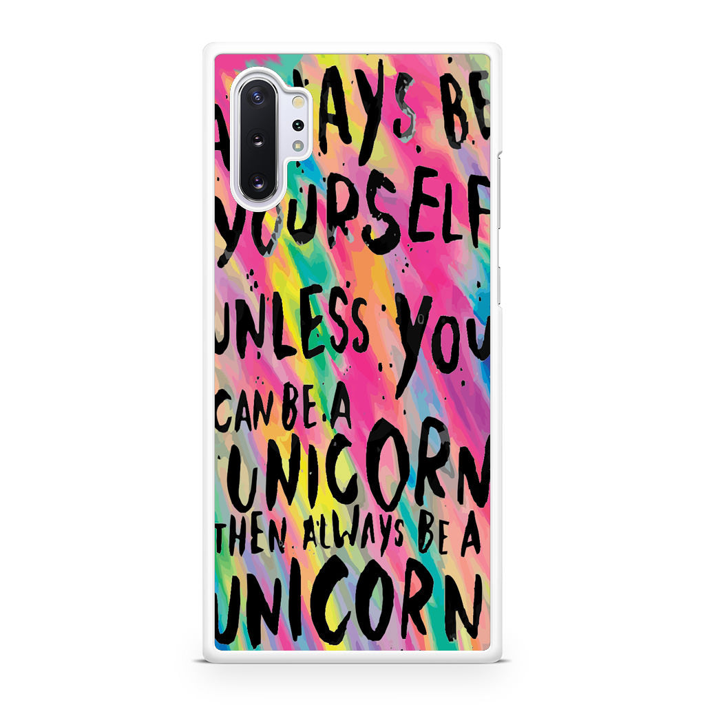 Rainbow Unicorn Quote Galaxy Note 10 Plus Case