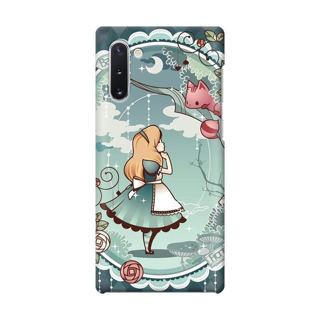 Alice And Cheshire Cat Poster Galaxy Note 10 Case