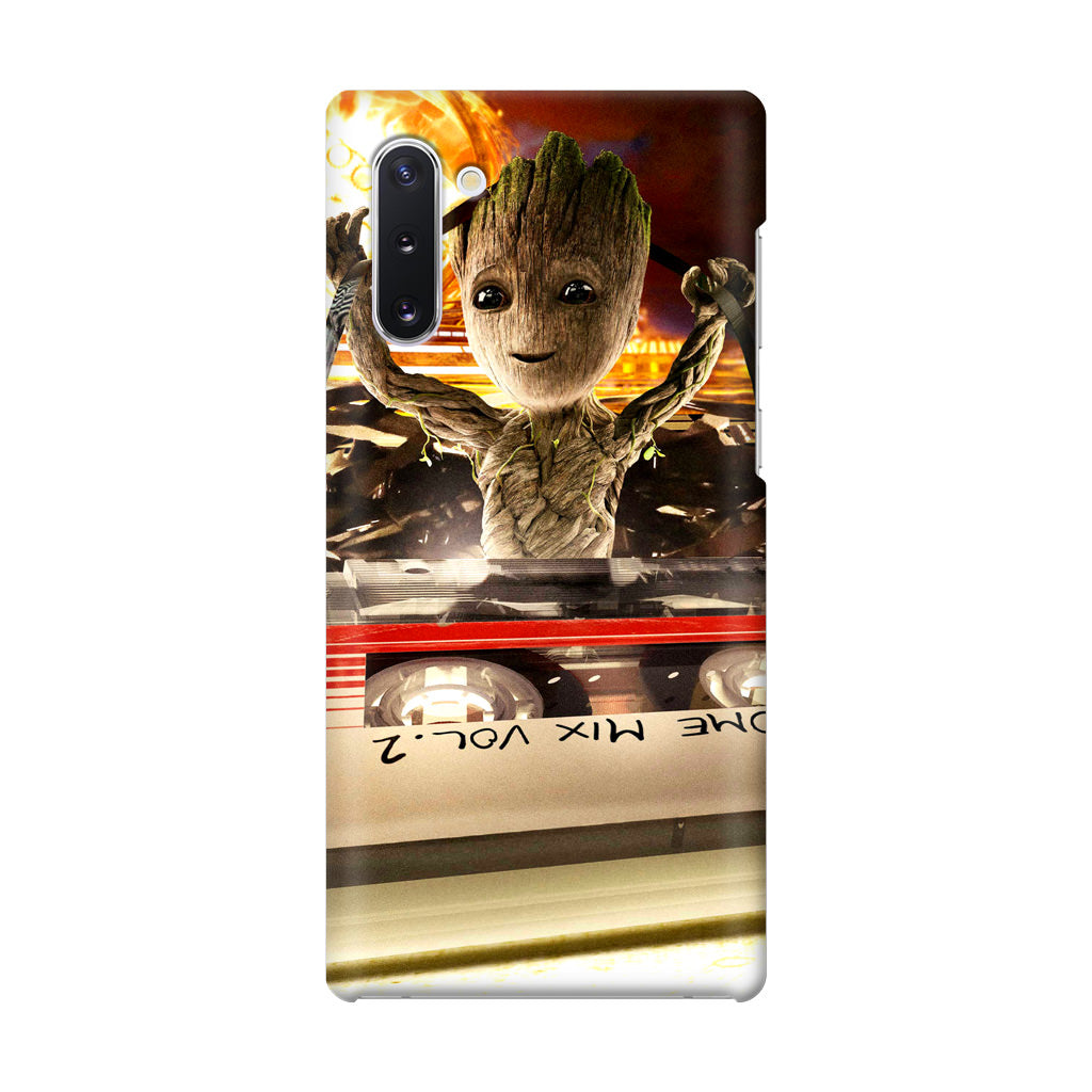 Baby Groot Mix Vol 2 Galaxy Note 10 Case