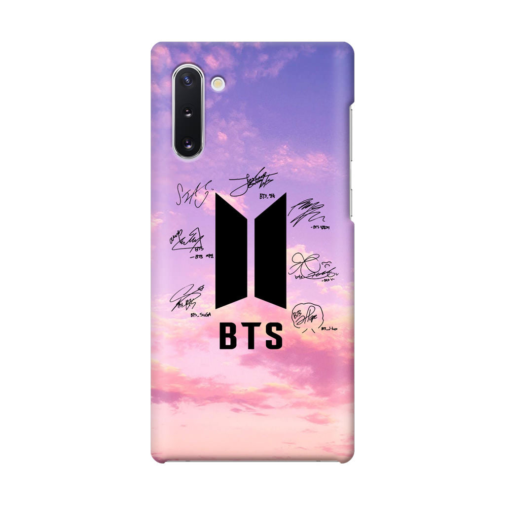 BTS Signature 2 Galaxy Note 10 Case