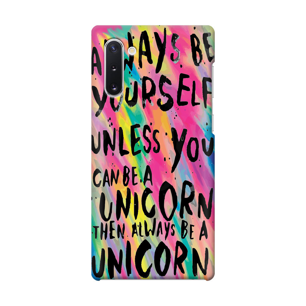 Rainbow Unicorn Quote Galaxy Note 10 Case