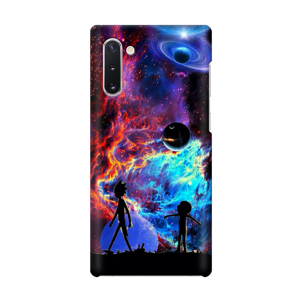 Rick And Morty Flat Galaxy Galaxy Note 10 Case