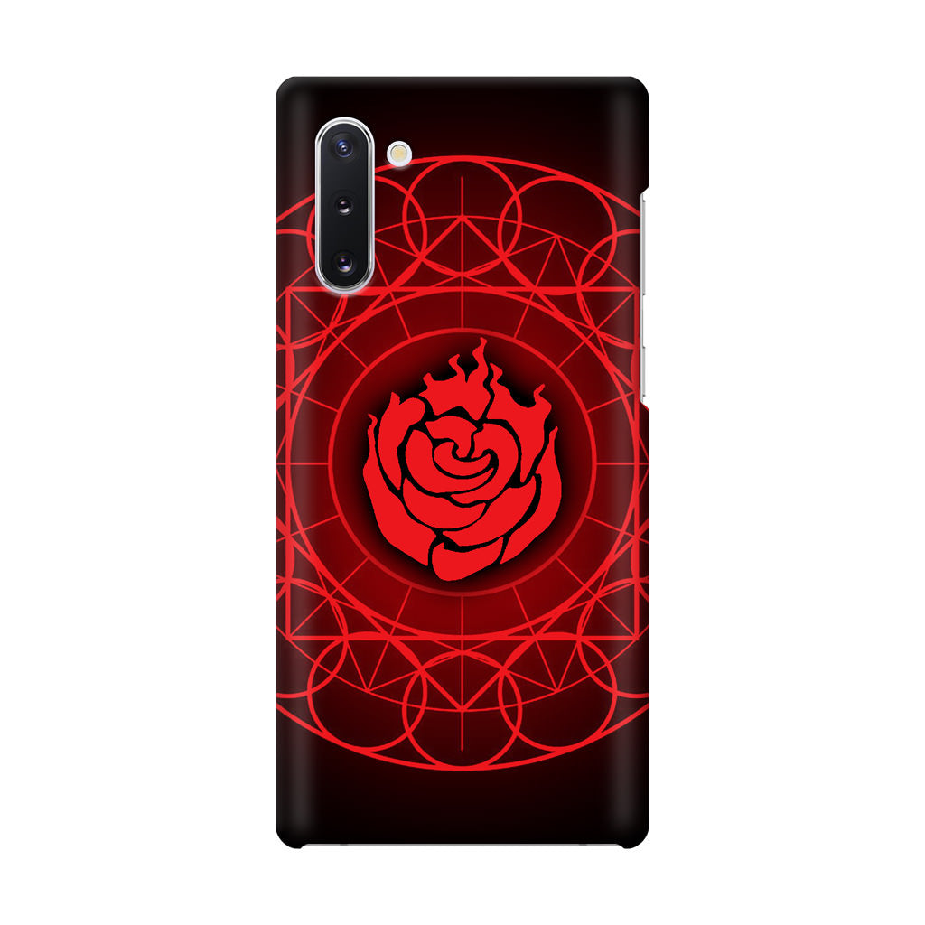Ruby Rose Symbol RWBY Galaxy Note 10 Case