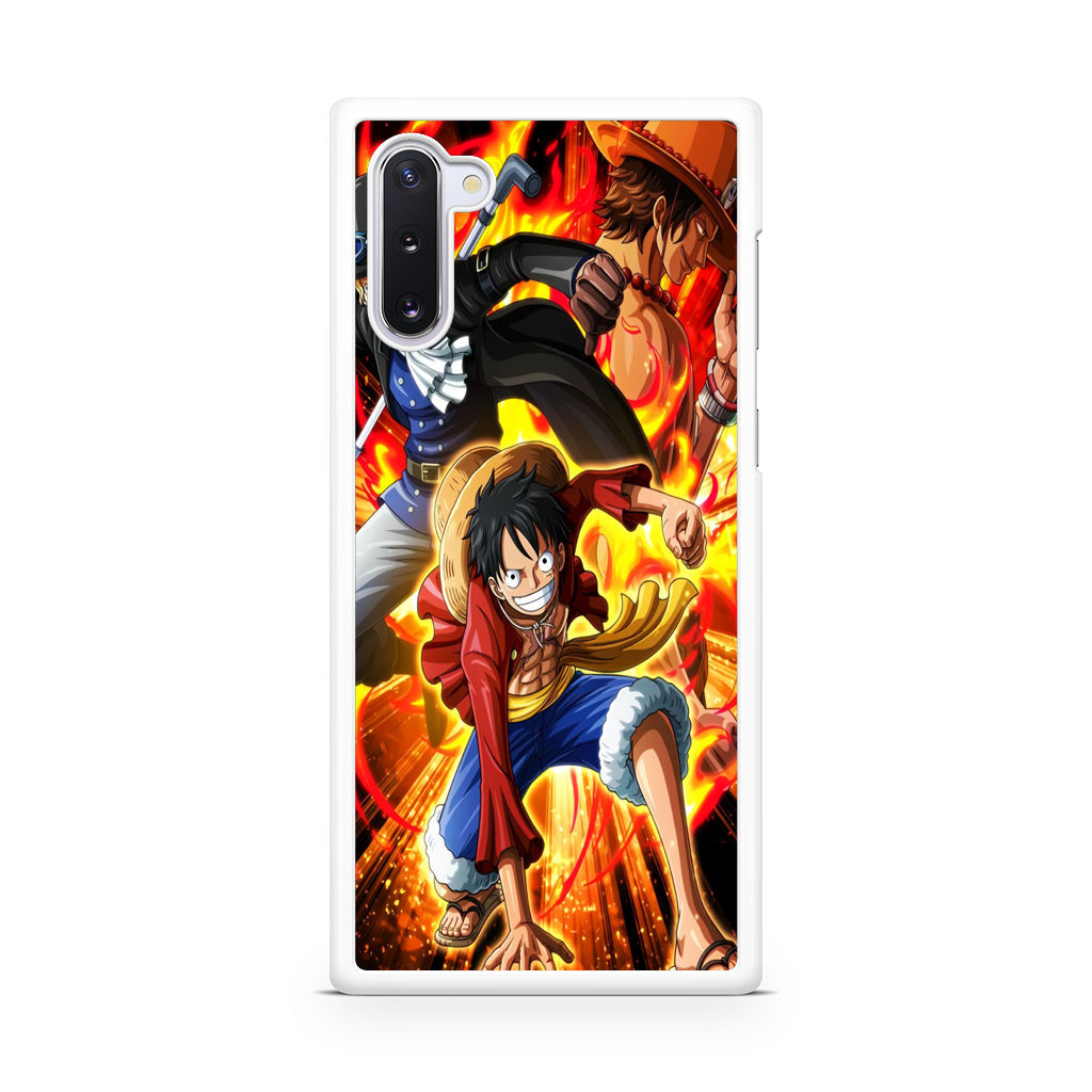 Ace Sabo Luffy Brotherhood Galaxy Note 10 Case