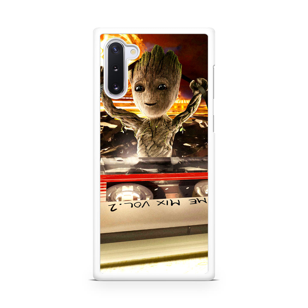 Baby Groot Mix Vol 2 Galaxy Note 10 Case