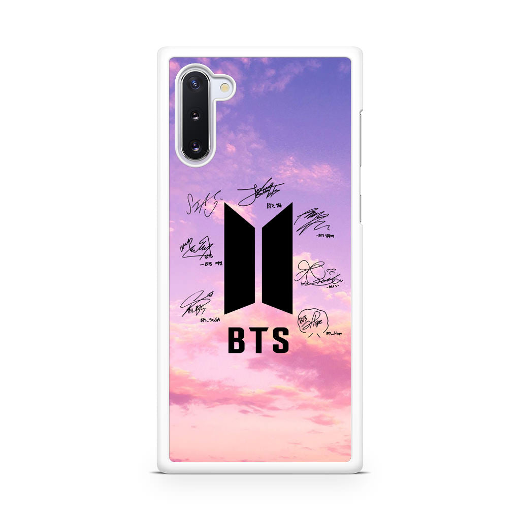 BTS Signature 2 Galaxy Note 10 Case