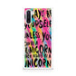 Rainbow Unicorn Quote Galaxy Note 10 Case