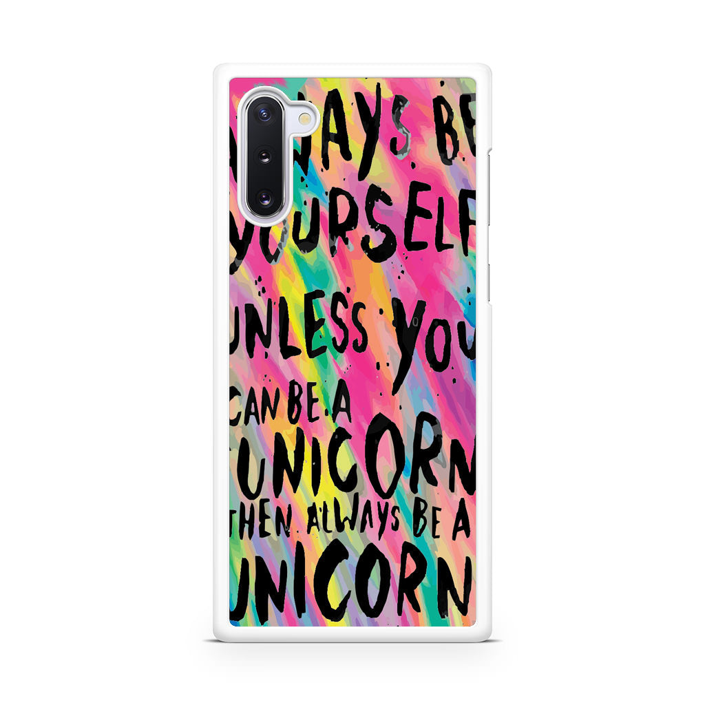 Rainbow Unicorn Quote Galaxy Note 10 Case