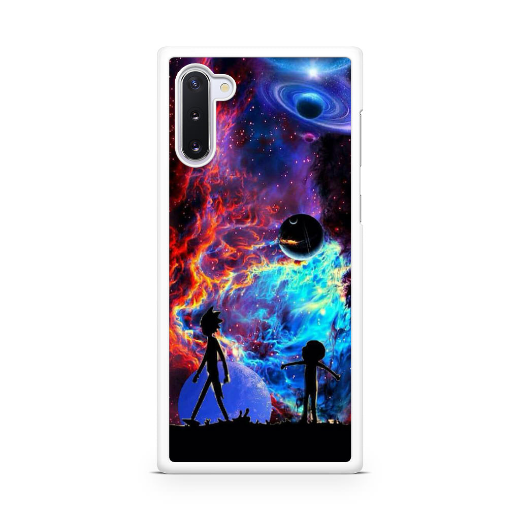 Rick And Morty Flat Galaxy Galaxy Note 10 Case