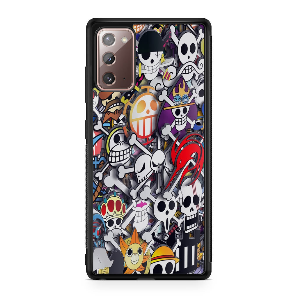 All Pirate Symbols One Piece Galaxy Note 20 Case