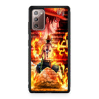 Portgas D Ace One Piece Galaxy Note 20 Case