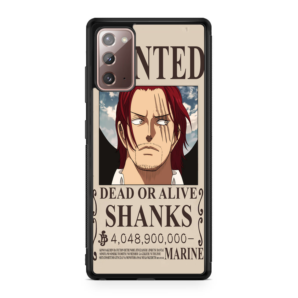 Shanks Bounty Galaxy Note 20 Case
