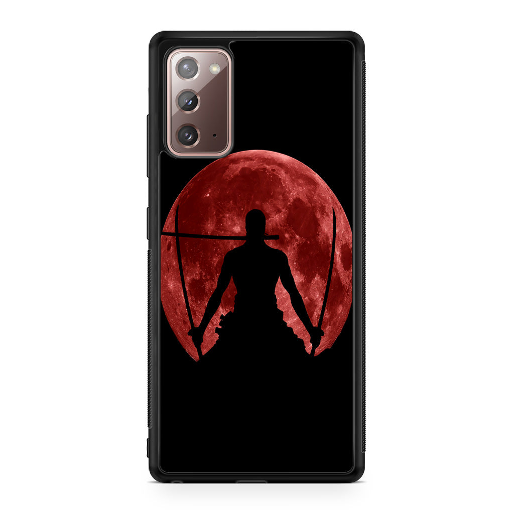 Silhouette Of Zoro In Santoryu Mode Galaxy Note 20 Case