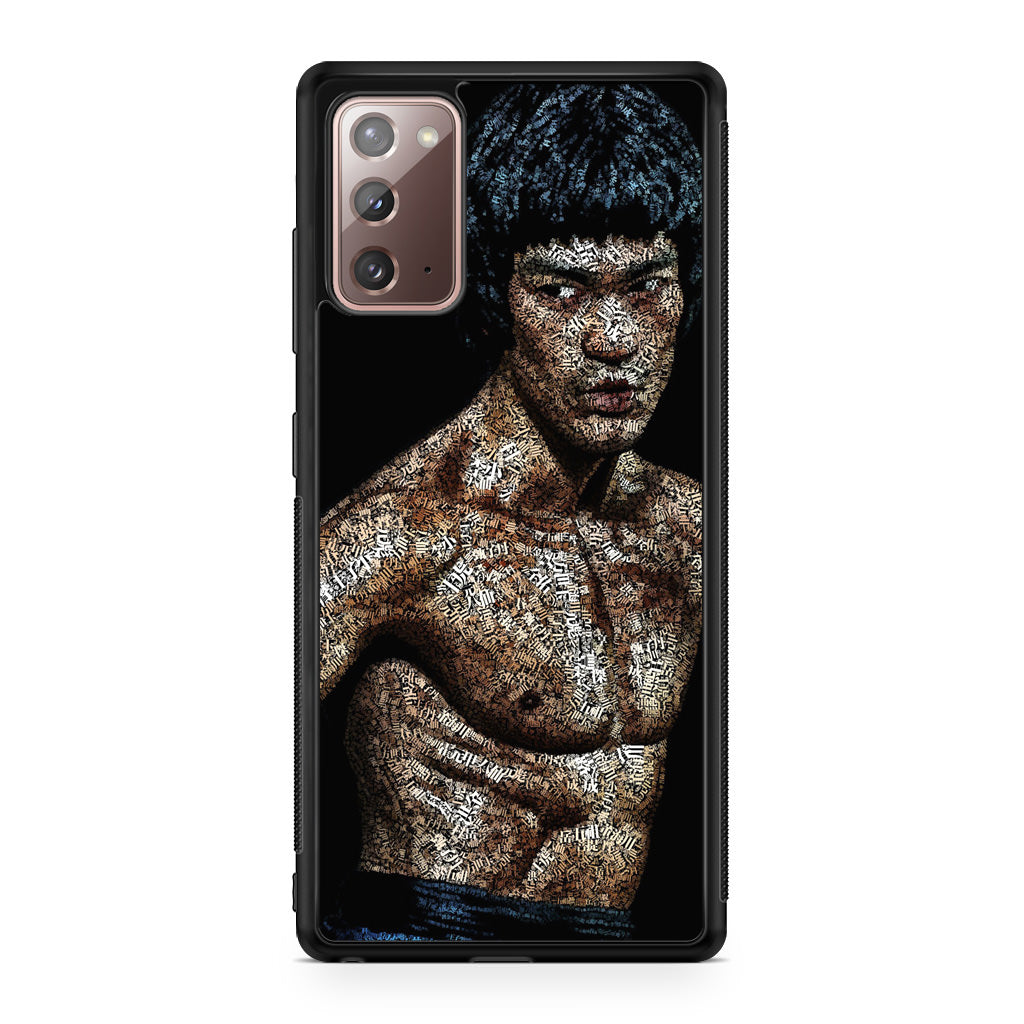 Bruce Lee Typograph Galaxy Note 20 Case