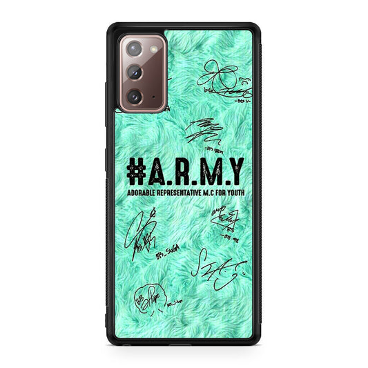 BTS Army Signature Galaxy Note 20 Case