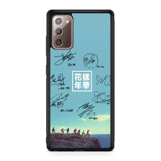 BTS Signature Galaxy Note 20 Case
