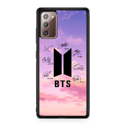 BTS Signature 2 Galaxy Note 20 Case