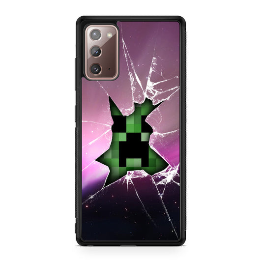 Creeper Glass Broken Violet Galaxy Note 20 Case