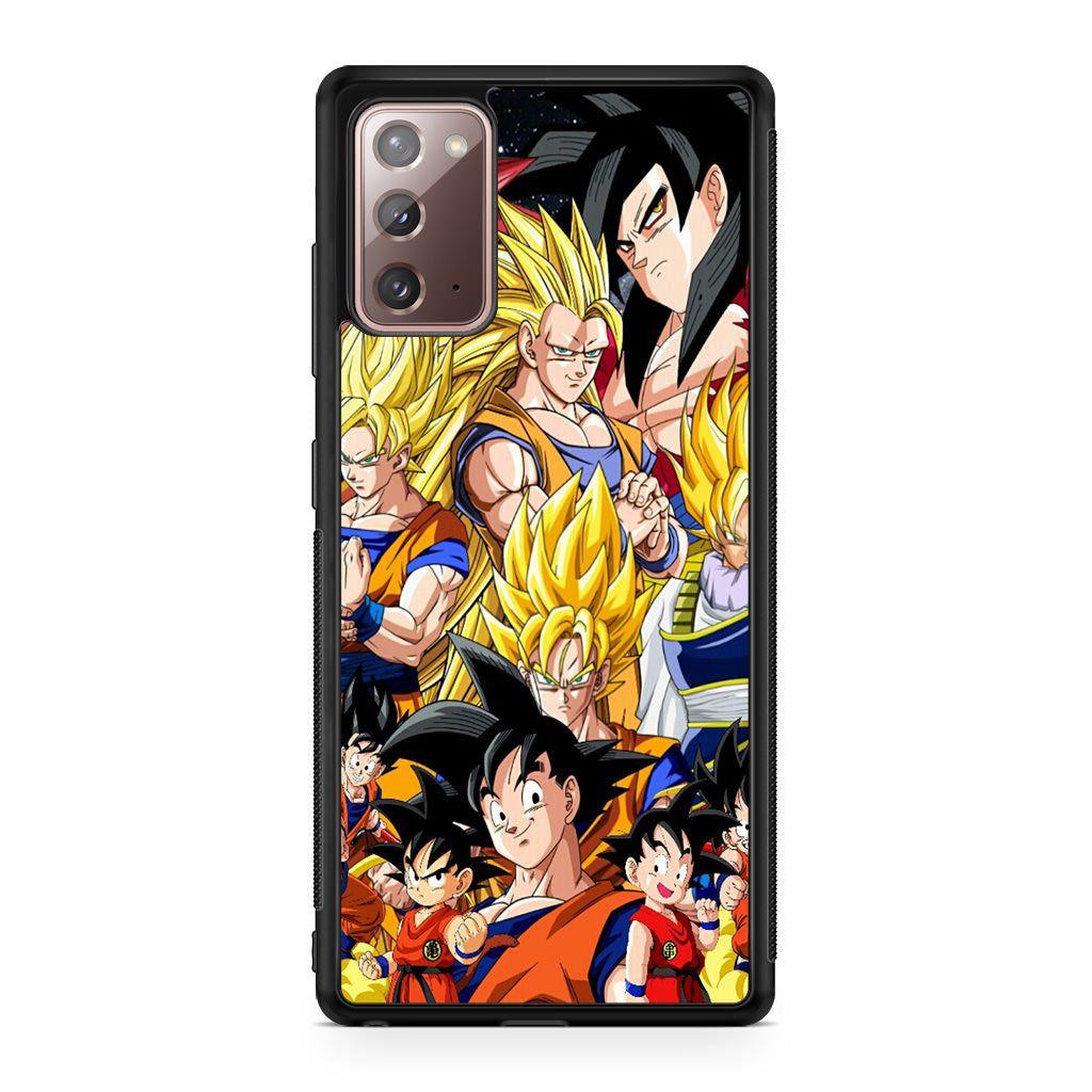Dragon Ball Z Son Goku Transformation Galaxy Note 20 Case