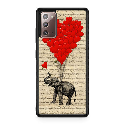 Elephant And Heart Galaxy Note 20 Case