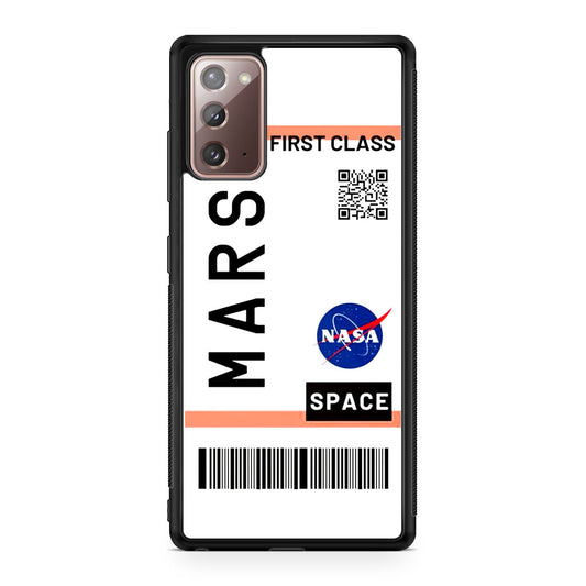 First Class Ticket To Mars Galaxy Note 20 Case