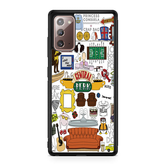 Friends TV Show Central Perk Sticker Galaxy Note 20 Case