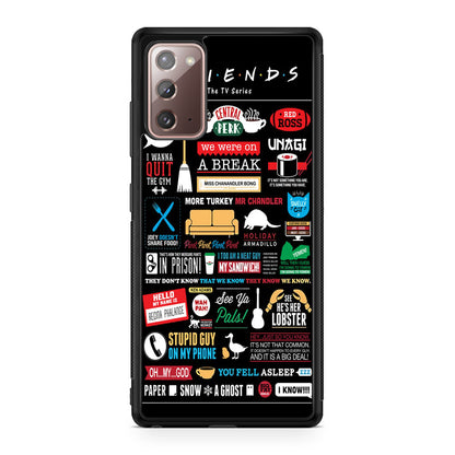 Friends TV Show Quotes Poster Galaxy Note 20 Case