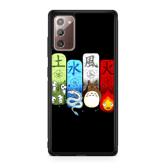 Ghibli Elemental Charms Galaxy Note 20 Case