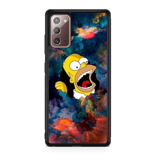 Homer Behind The Black Hole Galaxy Note 20 Case