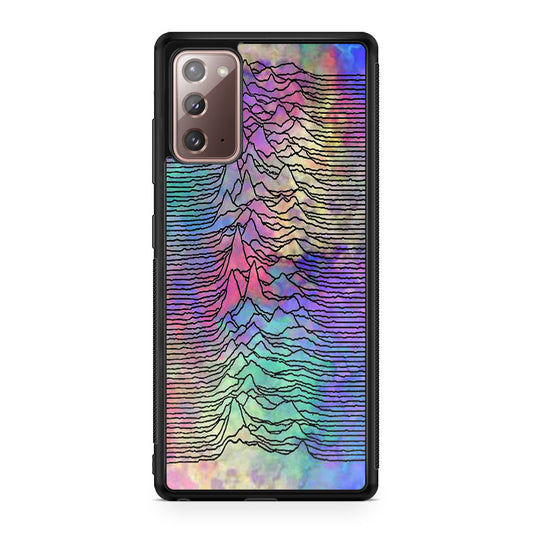 Joy Division Unknown Pleasures Colorful Galaxy Note 20 Case